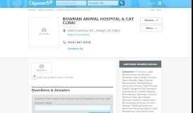
							         Bowman Animal Hospital & Cat Clinic in Raleigh, NC 27613 | Citysearch								  
							    