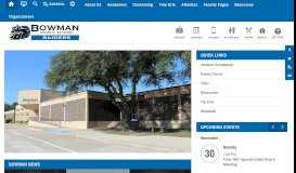 
							         Bowman Middle / Homepage - Plano ISD								  
							    