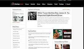 
							         Boxing Scene: Boxing News, Results, Interviews and Video								  
							    