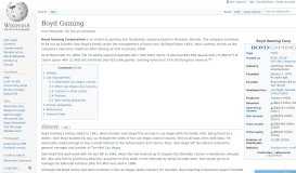 
							         Boyd Gaming - Wikipedia								  
							    