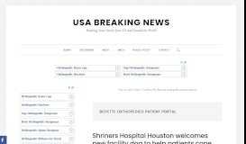 
							         Boyette orthopedics patient portal – Tag – USA Breaking News								  
							    