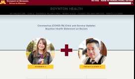 
							         Boynton Health: Homepage								  
							    