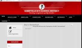 
							         Boy's Basketball • Page - Kirbyville R-VI School District								  
							    