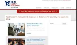
							         Bozeman Property Management Blog | Real Property ...								  
							    
