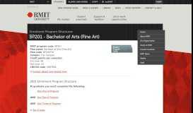 
							         BP201 - Bachelor of Arts (Fine Art) - RMIT University								  
							    