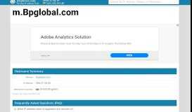 
							         Bpglobal - Bpglobal.com Website Analysis and Traffic Statistics for m ...								  
							    
