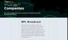 
							         BPL Broadcast Ltd - Leading European broadcast industry publisher ...								  
							    
