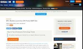 
							         BPL Mobile Launches Off-Portal WAP Site – Gigaom								  
							    
