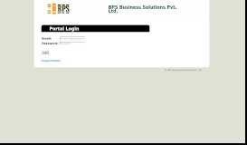 
							         BPS-Portal Login								  
							    