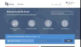 
							         BQ-Portal: Homepage								  
							    