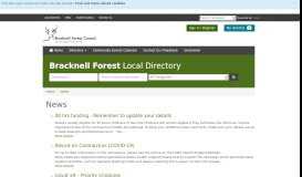 
							         Bracknell Forest Public Health Portal | Bracknell Directory								  
							    