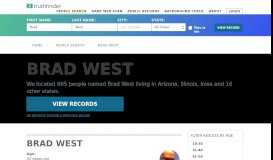 
							         Brad West: Address + Phone Number for 100 People (Records Found)								  
							    