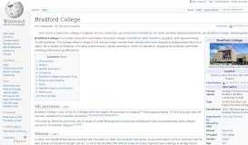 
							         Bradford College - Wikipedia								  
							    