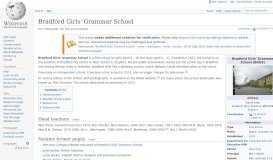 
							         Bradford Girls' Grammar School - Wikipedia								  
							    