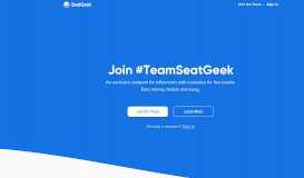 
							         Brand Ambassador Portal | SeatGeek								  
							    