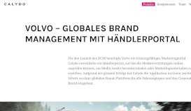 
							         Brand Portal Volvo - Calydo AG								  
							    