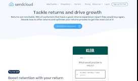 
							         Branded return portal | Save time and get more insights | SendCloud								  
							    