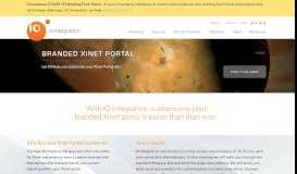 
							         Branded Xinet Portal | IO Integration								  
							    