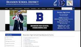 
							         Brandon High School Handbooks & Forms - Brandon School District								  
							    