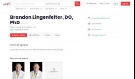 
							         Brandon Lingenfelter, DO, PhD - Obstetricians & Gynecologists - 411 ...								  
							    