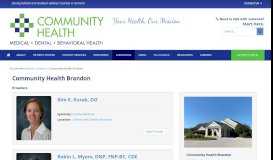 
							         Brandon Medical Center - Community Health Centers of the Rutland ...								  
							    