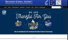 
							         Brandon School District - Home of the Blackhawks!								  
							    