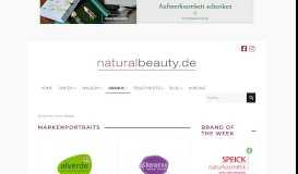 
							         Brands - naturalbeauty.de, DAS Naturkosmetikportal im Web								  
							    