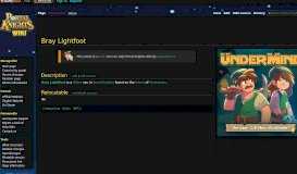 
							         Bray Lightfoot - Official Portal Knights Wiki								  
							    