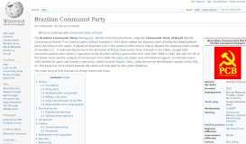 
							         Brazilian Communist Party - Wikipedia								  
							    