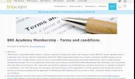 
							         BRE Academy Membership – Terms and conditions | BRE Academy								  
							    