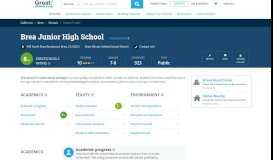 
							         Brea Junior High School - Brea, California - CA | GreatSchools								  
							    