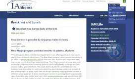 
							         Breakfast and Lunch - IAM Life - International Academy of Macomb								  
							    
