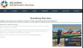 
							         Breaking Barriers | OKDRS - Oklahoma Department of Rehabilitation ...								  
							    