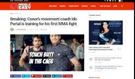 
							         Breaking: Conor's movement coach Ido Portal is training for his first ...								  
							    
