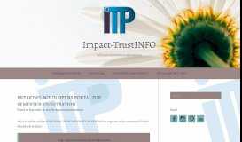 
							         breaking: noun opens portal for semester registration - Impact-TrustINFO								  
							    