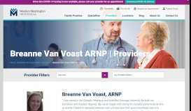 
							         Breanne Van Voast ARNP - Western Washington Medical Group								  
							    