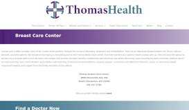 
							         Breast Care Center - Thomas Memorial Hospital								  
							    