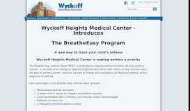 
							         Breathe Easy - : Wyckoff Heights Medical Center								  
							    