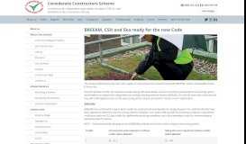 
							         BREEAM, CSH and Ska ready for the new Code | ccscheme								  
							    