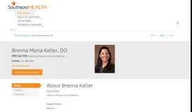 
							         Brenna Maria Keller, DO | SoutheastHEALTH | Cape Girardeau, MO								  
							    