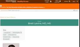 
							         Brett Levine | Edward-Elmhurst Health								  
							    