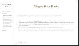 
							         Brett Lomax, AHC - Allegion Price Books - Google Sites								  
							    