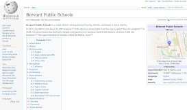 
							         Brevard Public Schools - Wikipedia								  
							    