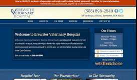 
							         Brewster Veterinary Hospital | Cape Cod Veterinary Care | Brewster, MA								  
							    