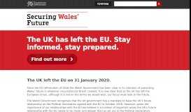 
							         Brexit: Securing Wales' Future | GOV.WALES - Welsh Government								  
							    
