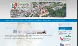 
							         Bürgerservice-Portal - Gemeinde Walderbach								  
							    