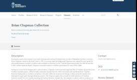 
							         Brian Chapman Collection — Bond University Research Portal								  
							    