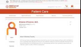 
							         Brianne O'Connor, M.D. | Weill Cornell Medicine								  
							    