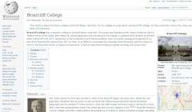 
							         Briarcliff College - Wikipedia								  
							    
