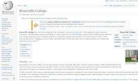 
							         Briarcliffe College - Wikipedia								  
							    